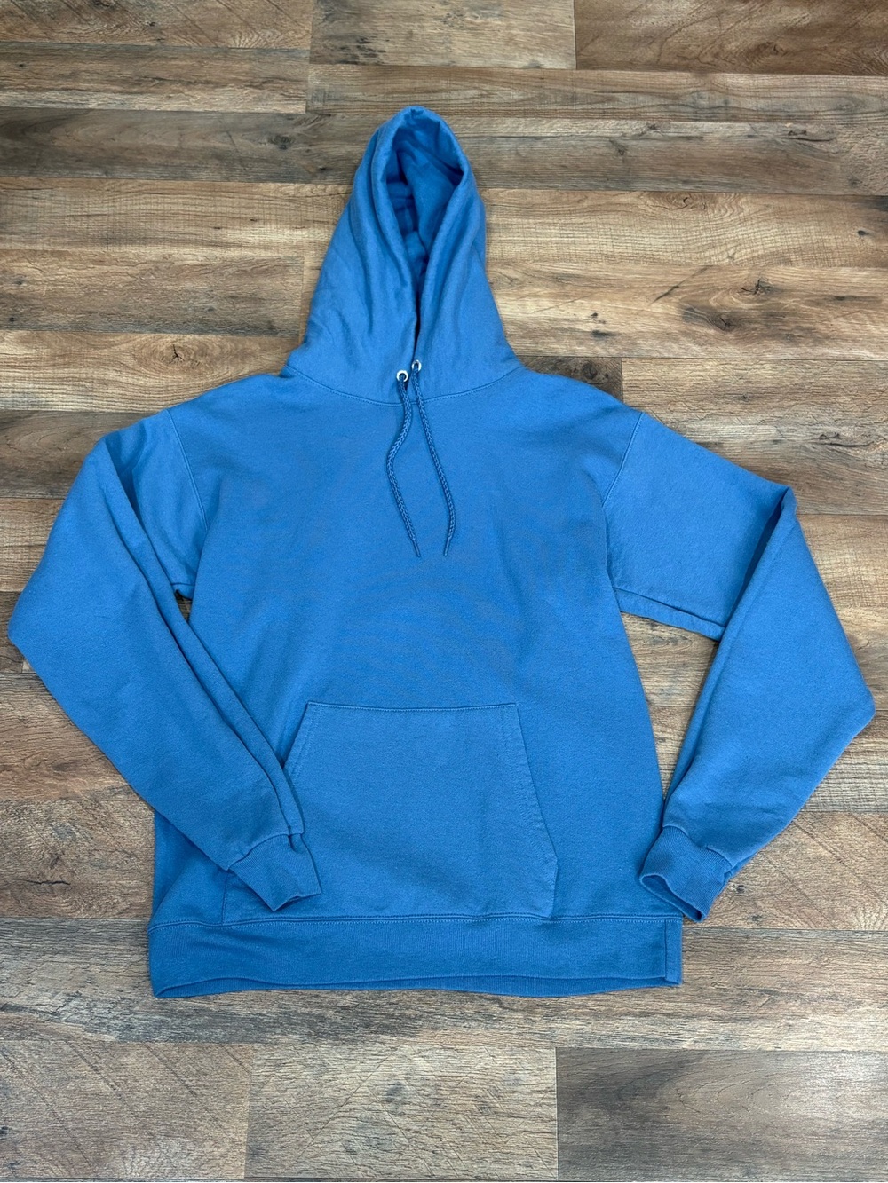 Hanes Men's Blue Hooded Pullover Sweatshirt